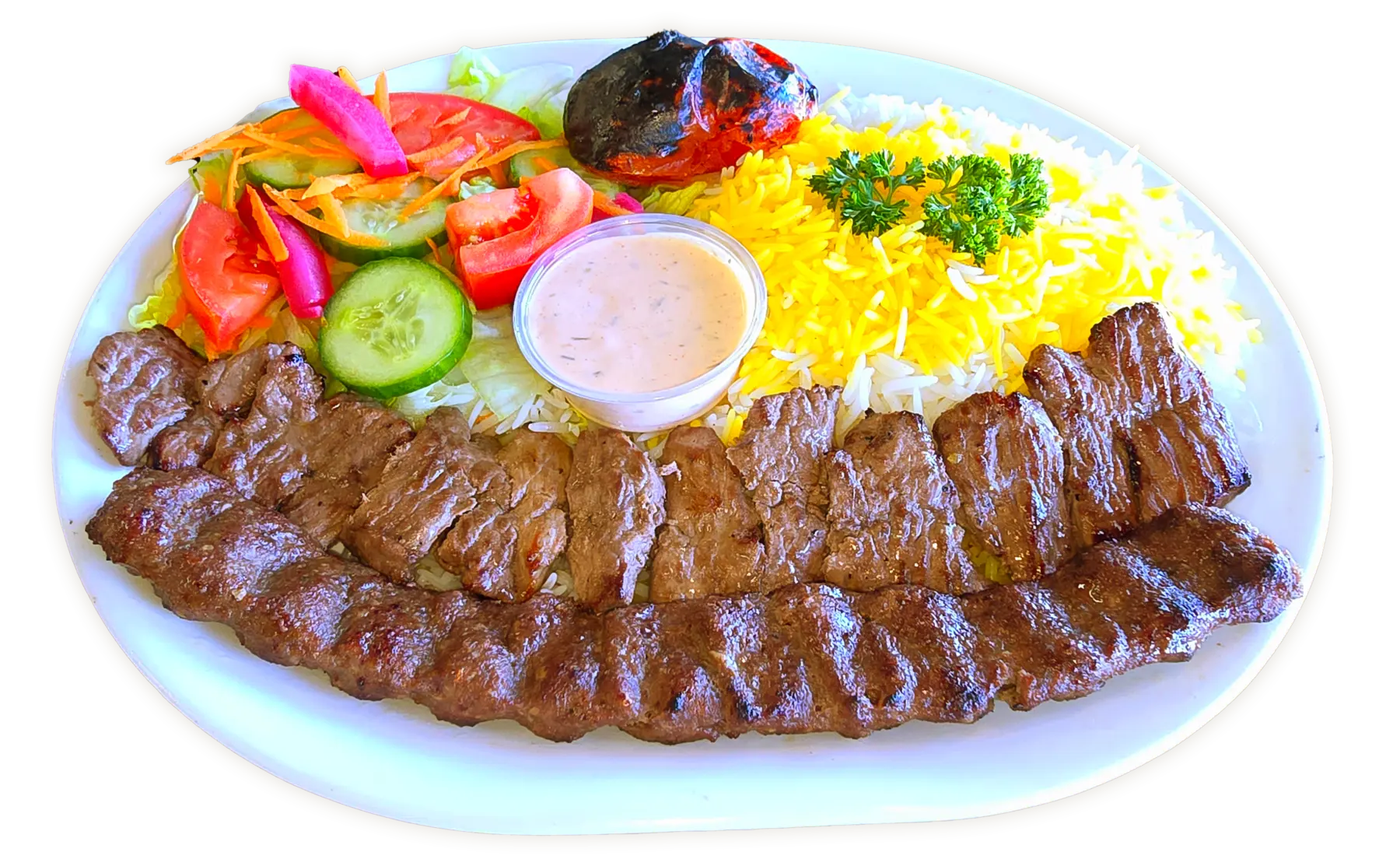 Sultani Kebab — Barg Sirloin Kebab & Koobideh